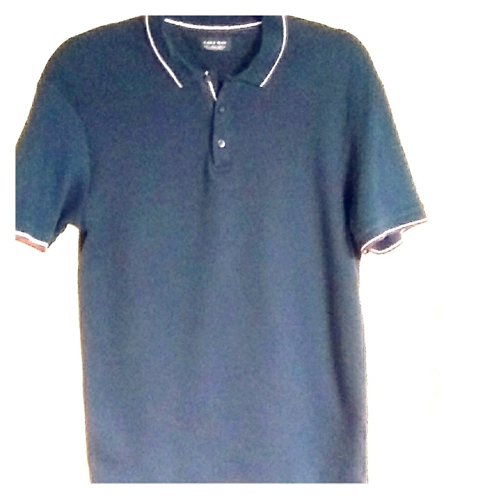 Zara man Eur L/USA L/ mex 42 dark blue polo shirt